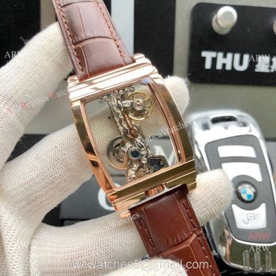 New Copy Corum Golden Bridge Transparent Rose Gold Corum Watch 38mm 1