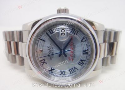 Rolex Mens Datejust Watch SS Blue Roman Buy Knockoff 1