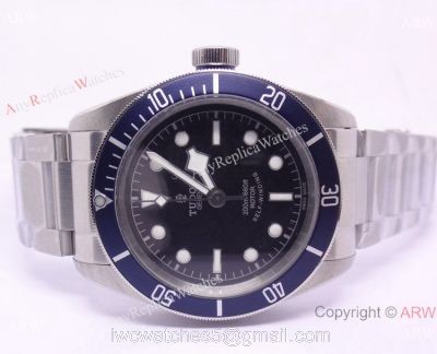 Replica Tudor Geneve Heritage black Bay Black dial / blue bezel Automatic 1