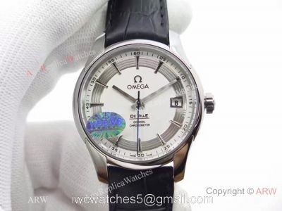 Swiss Omega De Ville Fake Watch Silver Dial 8500 Movement 1