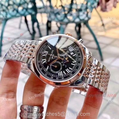 New Patek Philippe Grand Complication Chrono Watch 2 Tone Rose Gold 1