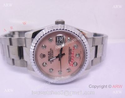 Rolex Oyster Datejust Pink MOP Face High Quality Replica Rolex Couple Watches 1
