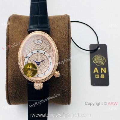 Swiss 1:1 Replica Breguet Reine De Naples Iced Out Watch Ladies 1