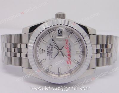 Replica Rolex Datejust Silver Face Jubilee band Ladies Watch 1