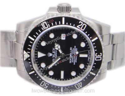 New Upgrade Replica Rolex Sea-Dweller 4000m Watch 40mm Mens SS Black Ceramic 1
