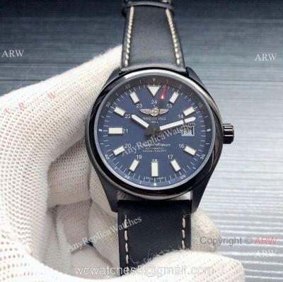 Best Replica Copy Breitling Superocean Black Steel Blue Dial Watch 1