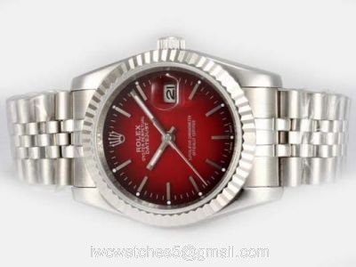 Replica Red Face Rolex Datejust Watch Stainless Steel Jubilee 1