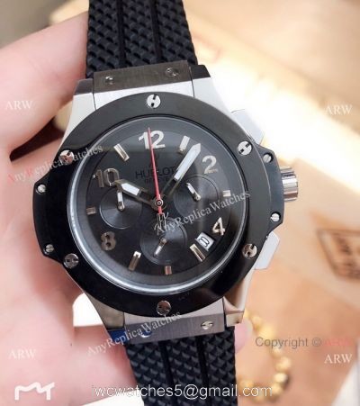 Best Replica Hublot Big Bang Tutti Frutti Chronograph Watch SS Black Bezel 1