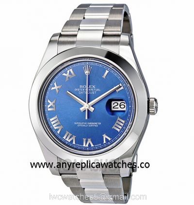 Replica Rolex Datejust II SS Blue Roman Dial Datejust 2 Watch 1