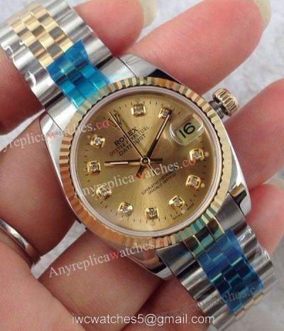 Replica Rolex 2-Tone Jubilee Datejust Gold Watch 31mm 1