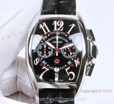 Franck Muller Mariner Chronograph Mens Watch SS Black Dial 1