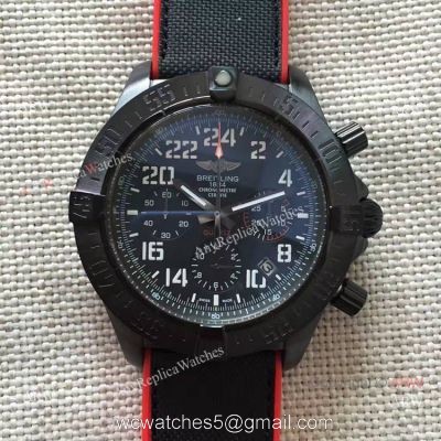 Breitling Avenger Hurricane military Replica Watch Red/Black Rubber Strap 1