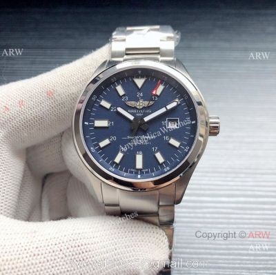 Breitling Superocean Steel Automatic Replica Watch Blue Dial 1
