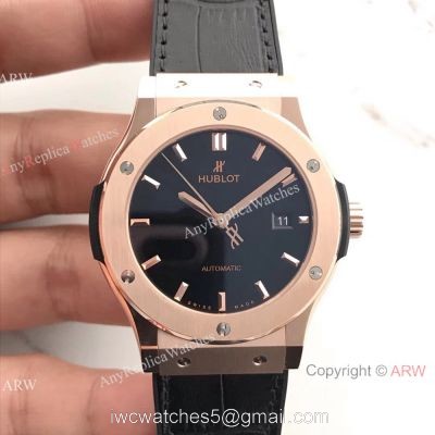 Swiss Grade HUB1112 Hublot Copy Watch Classic Fusion Series Black Dial 1
