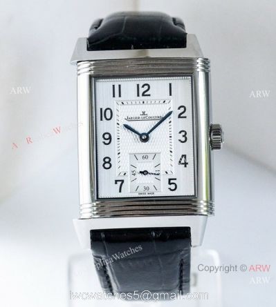 AN Factory Swiss Replica Jaeger-LeCoultre Reverso Duoface White Face Watches 1