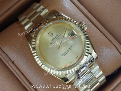 Rolex Datejust All Gold 36mm Men Watch Vintage Rolex Replica Watches 1