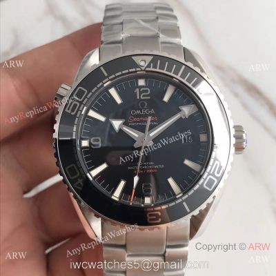 AAA Swiss Replica Omega Seamaster Planet Ocean 600m 8900 Watch SS Black Bezel 1