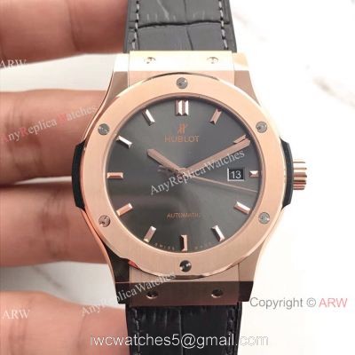 Swiss Hublot HUB1112 Replica Watch Rose Gold Gray Rhodium Dial 1