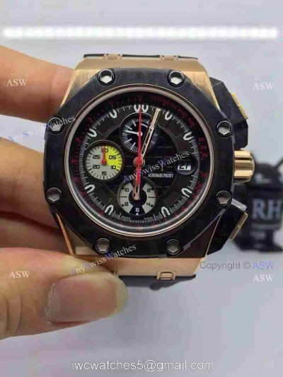 High Quality Copy Audemars Piguet Grand Prix Swiss Movement Yellow Gold Watch 1