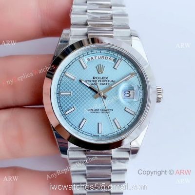 NEW Upgraded Swiss 3255 V3 Rolex Day Date II Watch / Rolex Ice Replica Watch 1
