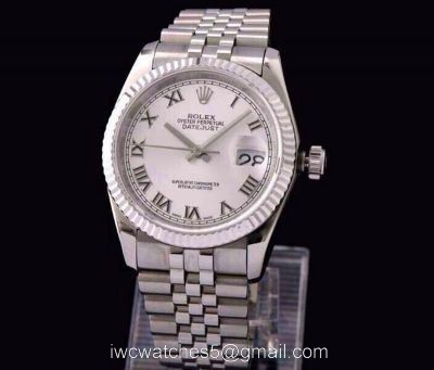 ROLEX DATEJUST SWISS ETA 3135 AUTOMATIC WATCH WHITE FACE 1