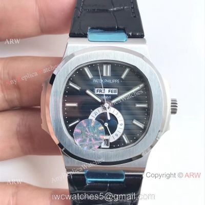Swiss Patek Philippe Nautilus Day Date Blue Dial Watch Replica 1