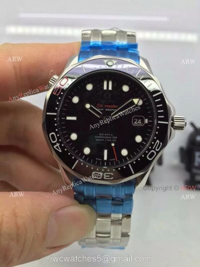 The 50th Anniversary Omega Replica Watches James Bond Black Dial 1