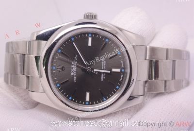 New Rolex Oyster Perpetual New Gray Dial Stainless Steel Replica Watch 1