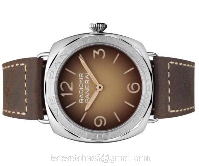 High Quality RADIOMIR PANERAI P3000 Movement SS Case and Leather Strap Watch 47MM 1