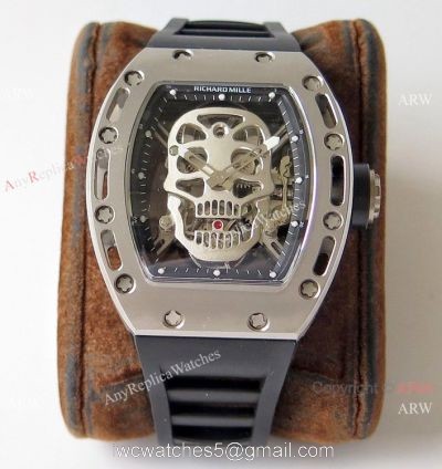 Swiss 1:1 Richard Mille RM052 Titanium Skeleton Replica Watch 43mm 1