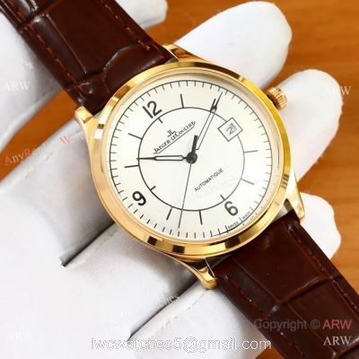 Jaeger-LeCoultre Master Date White Dial Gold Watch 2019 Replica 1