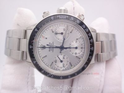 Replica Rolex Vintage Paul Newman Daytona 7750 Silver Dial Watch New Upgrade 1