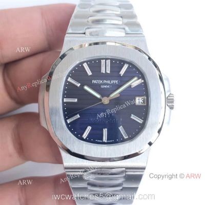 Copy Swiss Patek Philippe Nautilus 40th Anniversary Blue Dial Watch 1
