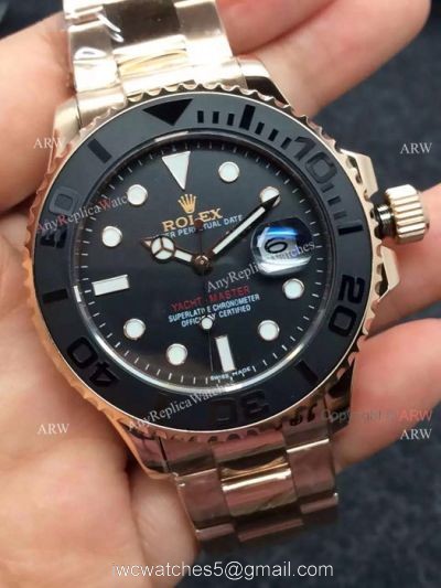 Rolex Yacht Master Baselworld The Oyster Perpetual Rose Gold Replica Watch 1