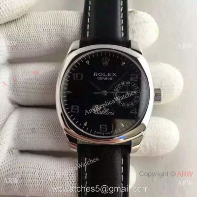 Grade 1A Replica Rolex Cellini Danaos Watch Black Face Stainless Steel 1