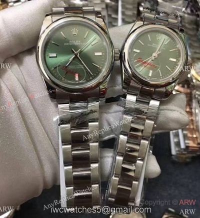 Replica Rolex Oyster Perpetual New Green Dial Stainless Steel Watch 31mm or 36mm 1