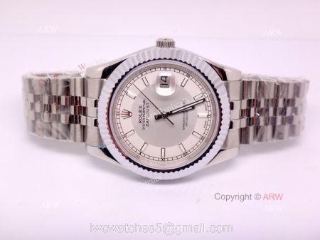 Women Rolex Datejust Silver Face Jubilee Band Rolex Couple Watches 1