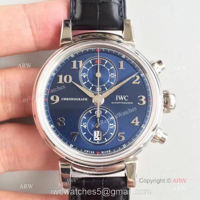 Swiss Grade Clone Da Vinci Chronorgaph 7750 Watch SS Blue Dial 1
