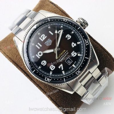 AAA Replica TAG Heuer Autavia Chocolate Dial Watch Swiss 2836 1