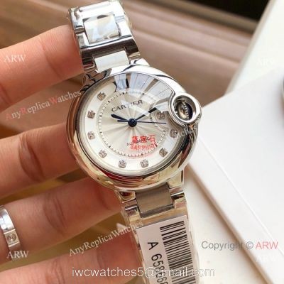 Swiss Quality Womens Fake Cartier Watch Ballon Bleu de 33mm 1