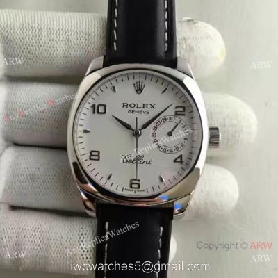 Swiss Rolex Cellini Danaos SS White Dial Replica Watch AAA Grade 1