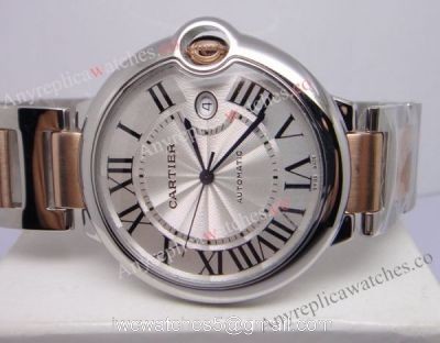 40mm CARTIER Ballon Bleu Replica Watch 2-Tone Rose Gold 1