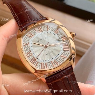 Swiss Quality Cartier Drive De Rose Gold Asia 8215 Watch 1