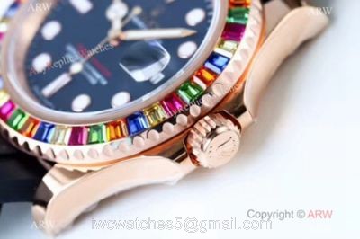 Noob Factory V8 904L Swiss 3135 Rolex Yachtmaster Rose Gold Replica Watch 1