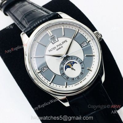 AAA Replica Patek Philippe Annual Calendar Blue Dial Men Watch Cal324 1