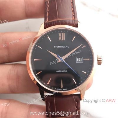 Swiss Quality Montblanc Meisterstuck Watch Swiss 9015 Rose Gold 40mm 1