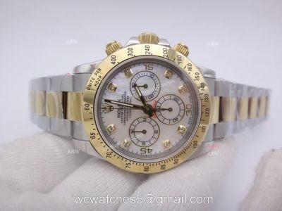 Swiss Replica Rolex Daytona Valjoux 7750 Mother of Pearl Dial Watch 1
