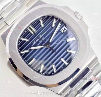 Swiss 324SC Patek Philippe Blue Face SS Watch 1