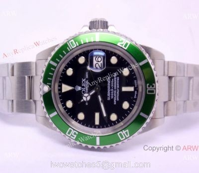 50th Anniversary Rolex Submariner Green Bezel watch ETA2824 Movement 1