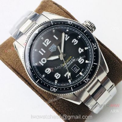 Grade 1A TAG Heuer Autavia Stainless Steel Gray Dial Watch Swiss 2836 1